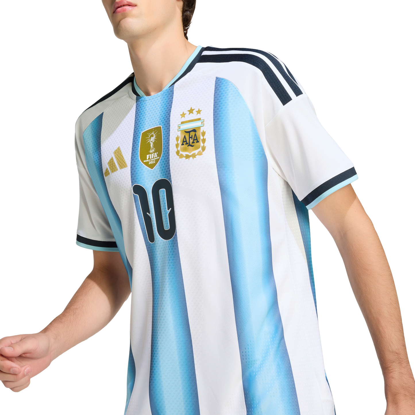 adidas Argentina 26 Messi Authentic Home Jersey | Ice Blue/White | Men's