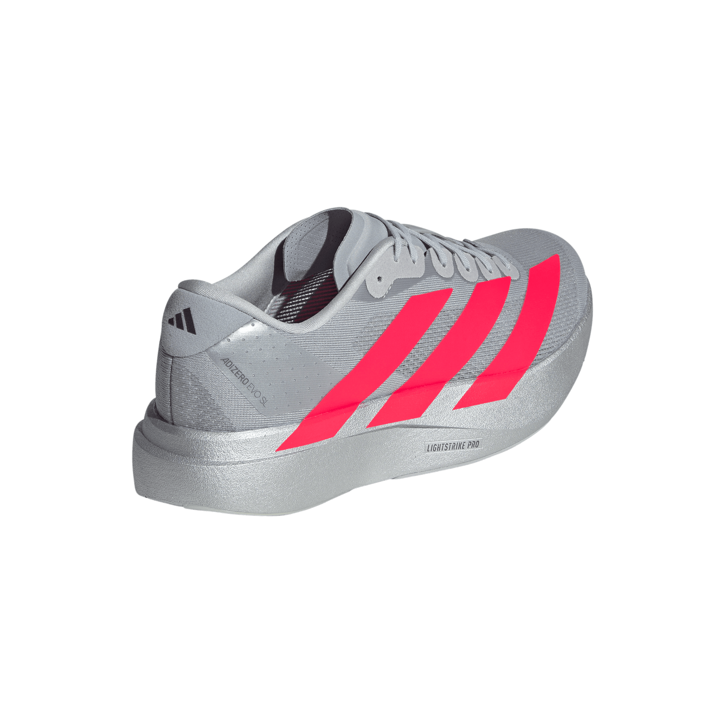 adidas Adizero Evo SL Running Shoes | Silver Metallic / Lucid Red / Iron Metallic | Men's