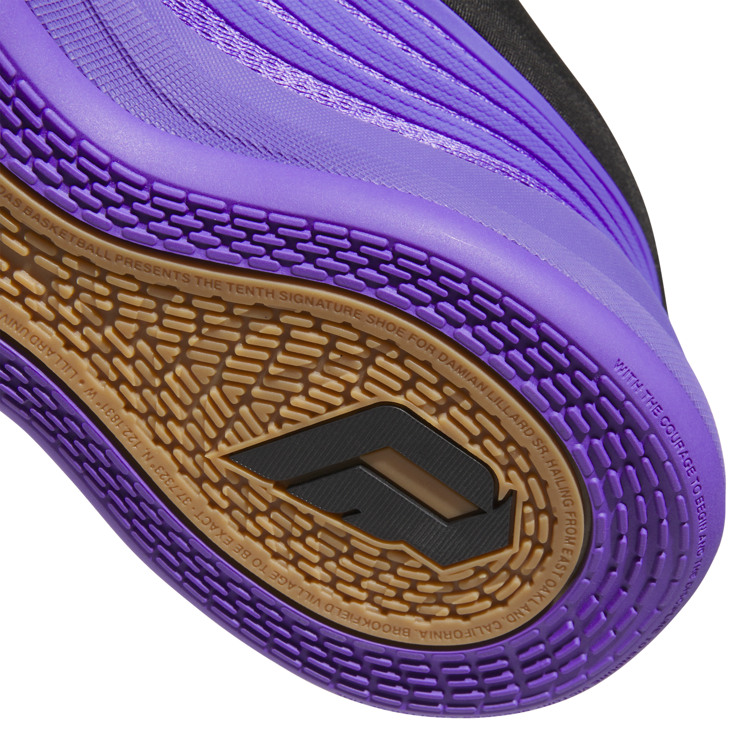 adidas DAME X Basketball Shoes | Purple Rush / Core Black / Court Green | Men's