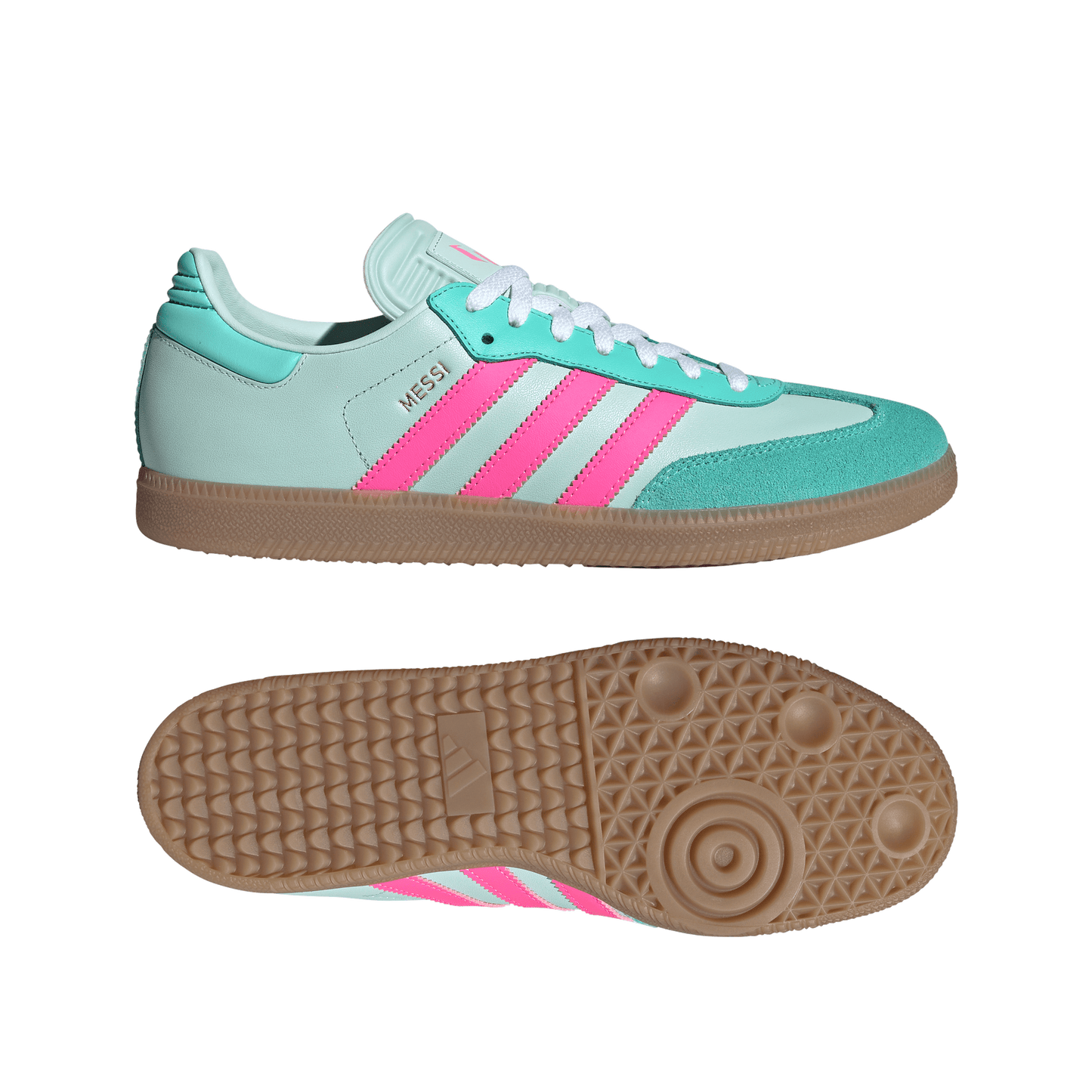 adidas SAMBA MESSI | Halo Mint / Lucid Pink / Gum | Men's