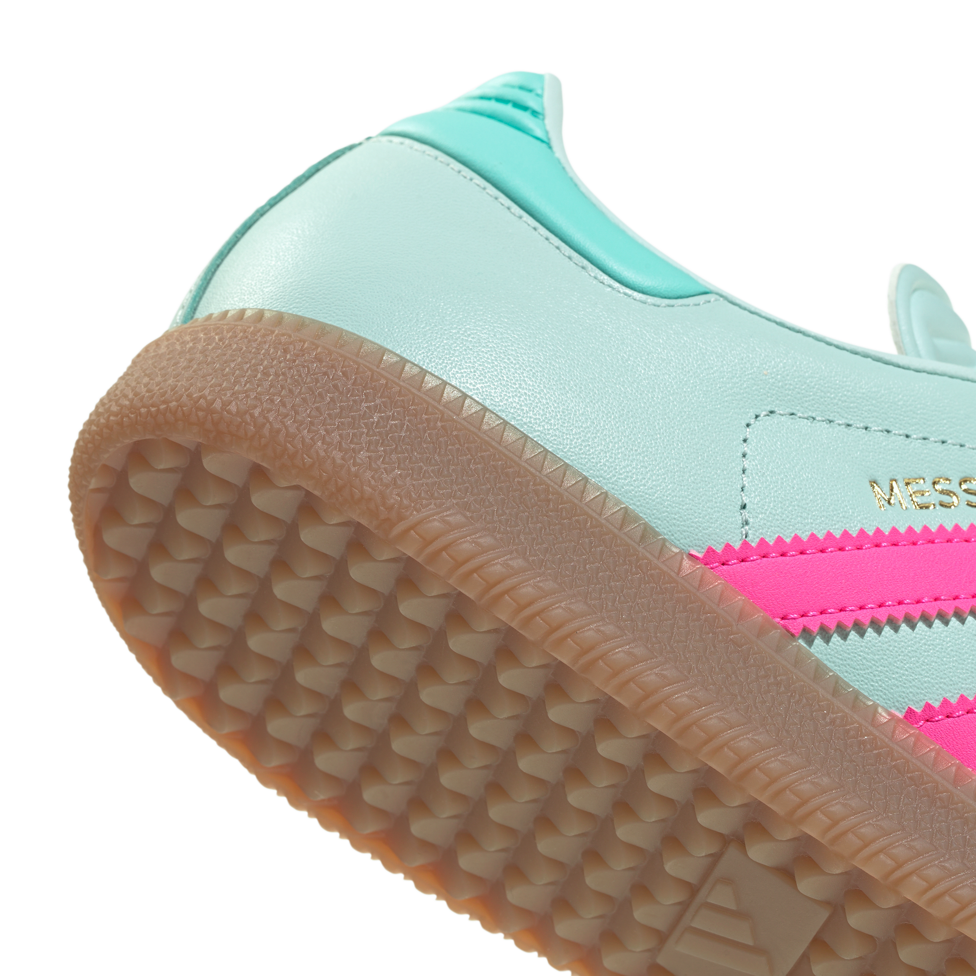 adidas SAMBA MESSI | Halo Mint / Lucid Pink / Gum | Men's – stripe