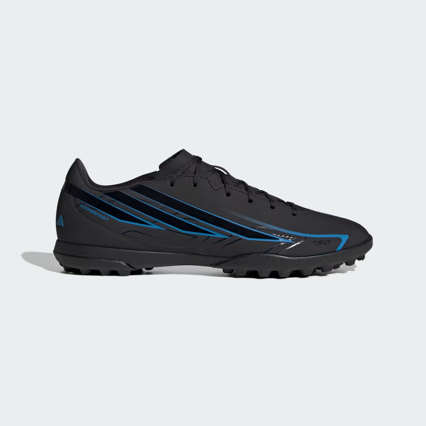 adidas F50 HYPERFAST CLUB Turf Football Shoes | Blue / Core Black | Men's