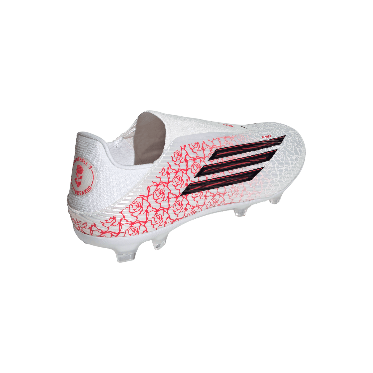 adidas F50 LEAGUE LAMINE YAMAL Laceless Firm Ground / Multi Ground Soccer Cleats | Cloud White / Core Black / Lucid Red | Men's
