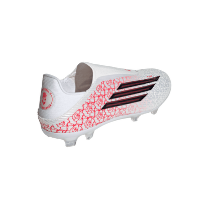 adidas F50 LEAGUE LAMINE YAMAL Laceless Firm Ground / Multi Ground Soccer Cleats | Cloud White / Core Black / Lucid Red | Men's