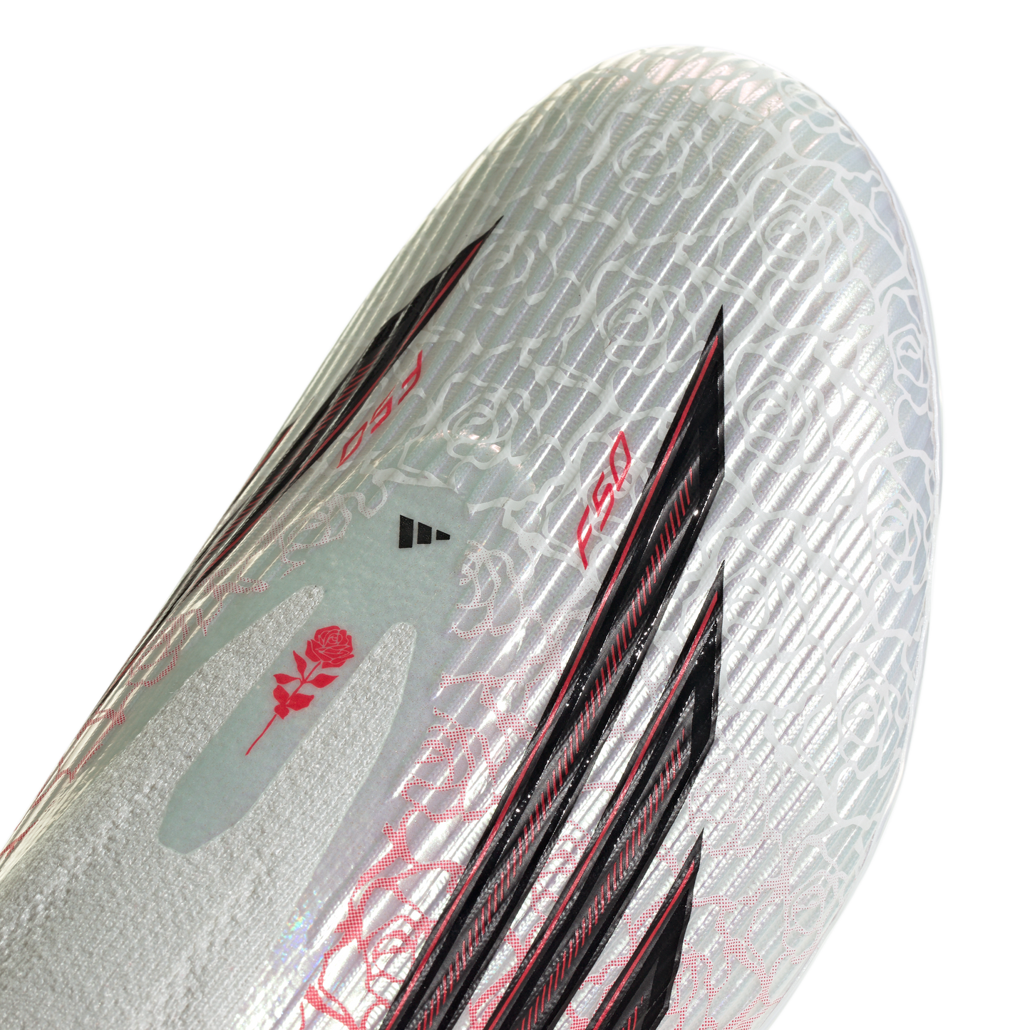 adidas F50 LEAGUE LAMINE YAMAL Laceless Firm Ground / Multi Ground Soccer Cleats | Cloud White / Core Black / Lucid Red | Men's