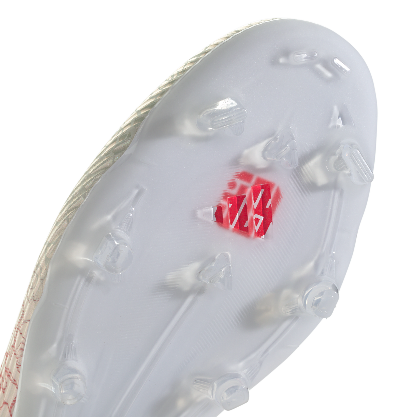 adidas F50 LEAGUE LAMINE YAMAL Laceless Firm Ground / Multi Ground Soccer Cleats | Cloud White / Core Black / Lucid Red | Men's