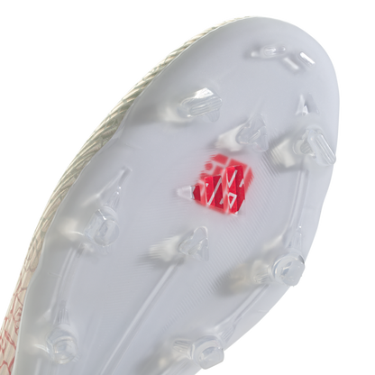 adidas F50 LEAGUE LAMINE YAMAL Laceless Firm Ground / Multi Ground Soccer Cleats | Cloud White / Core Black / Lucid Red | Men's