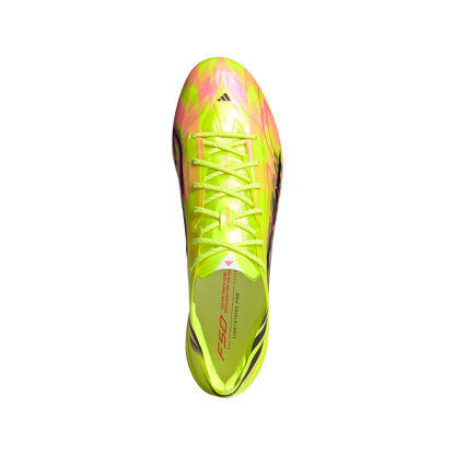 adidas F50 Hyperfast EVO Firm Ground Soccer Cleats | Solar Yellow / Core Black / Solar Pink | Men's