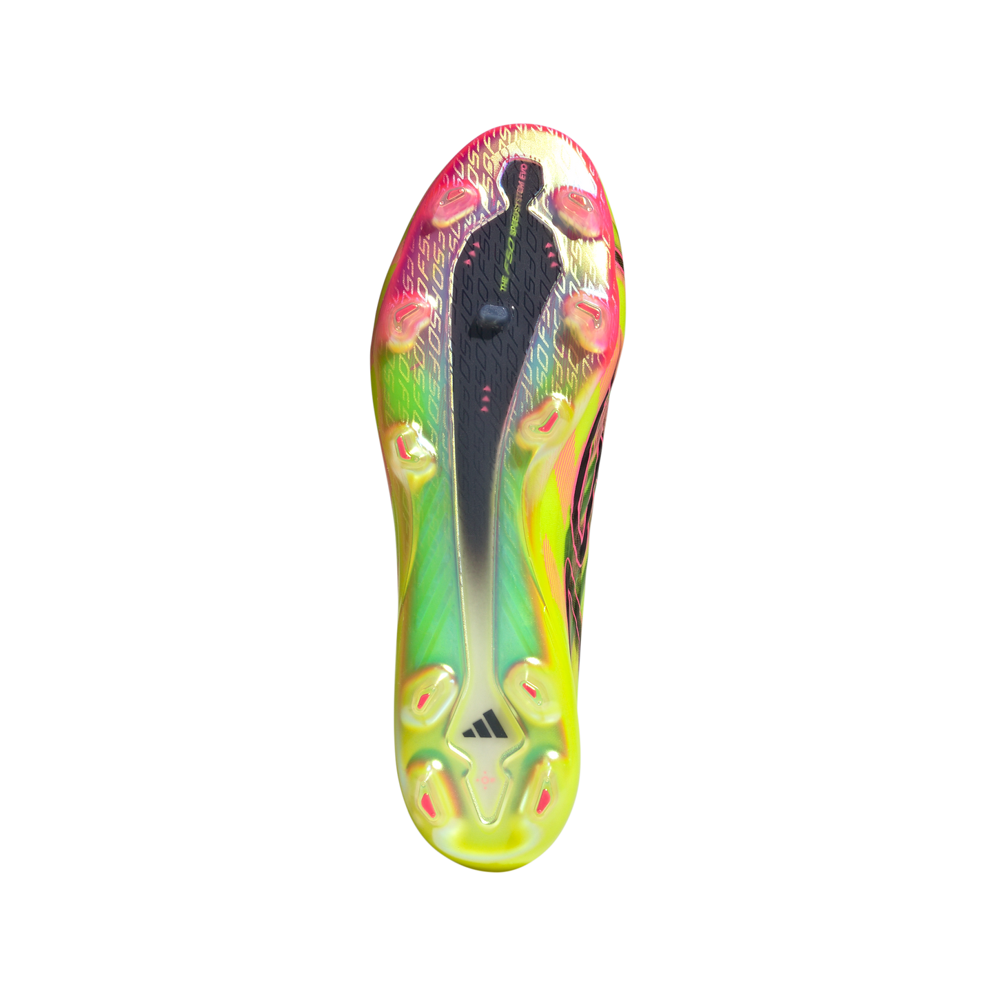 adidas F50 Hyperfast EVO Firm Ground Soccer Cleats | Solar Yellow / Core Black / Solar Pink | Men's