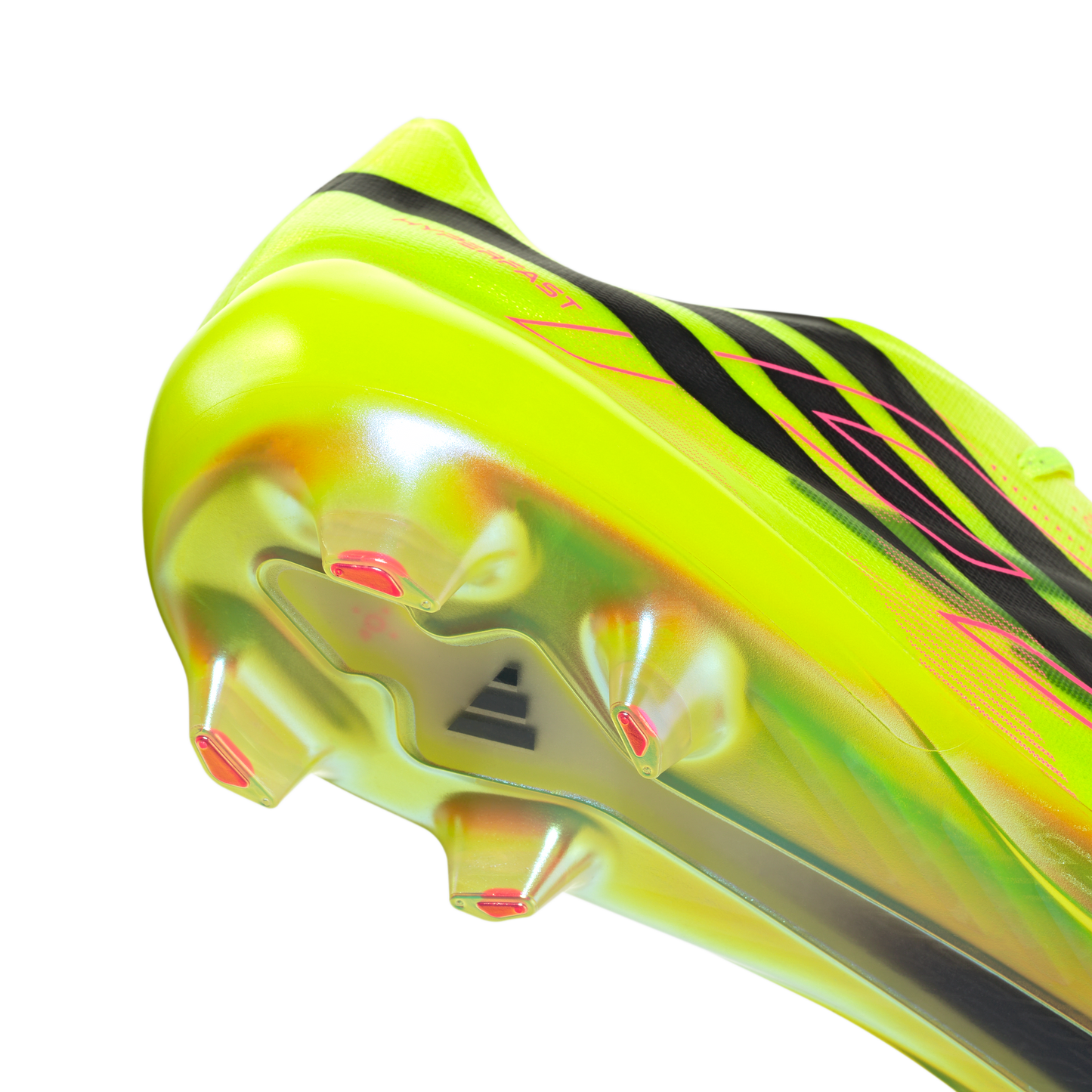 adidas F50 Hyperfast EVO Firm Ground Soccer Cleats | Solar Yellow / Core Black / Solar Pink | Men's