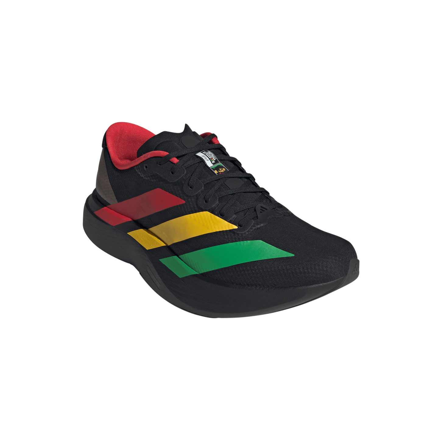 adidas Adizero Evo SL x Bob Marley Running Shoes | Core Black / Green / Yellow / Red | Men's