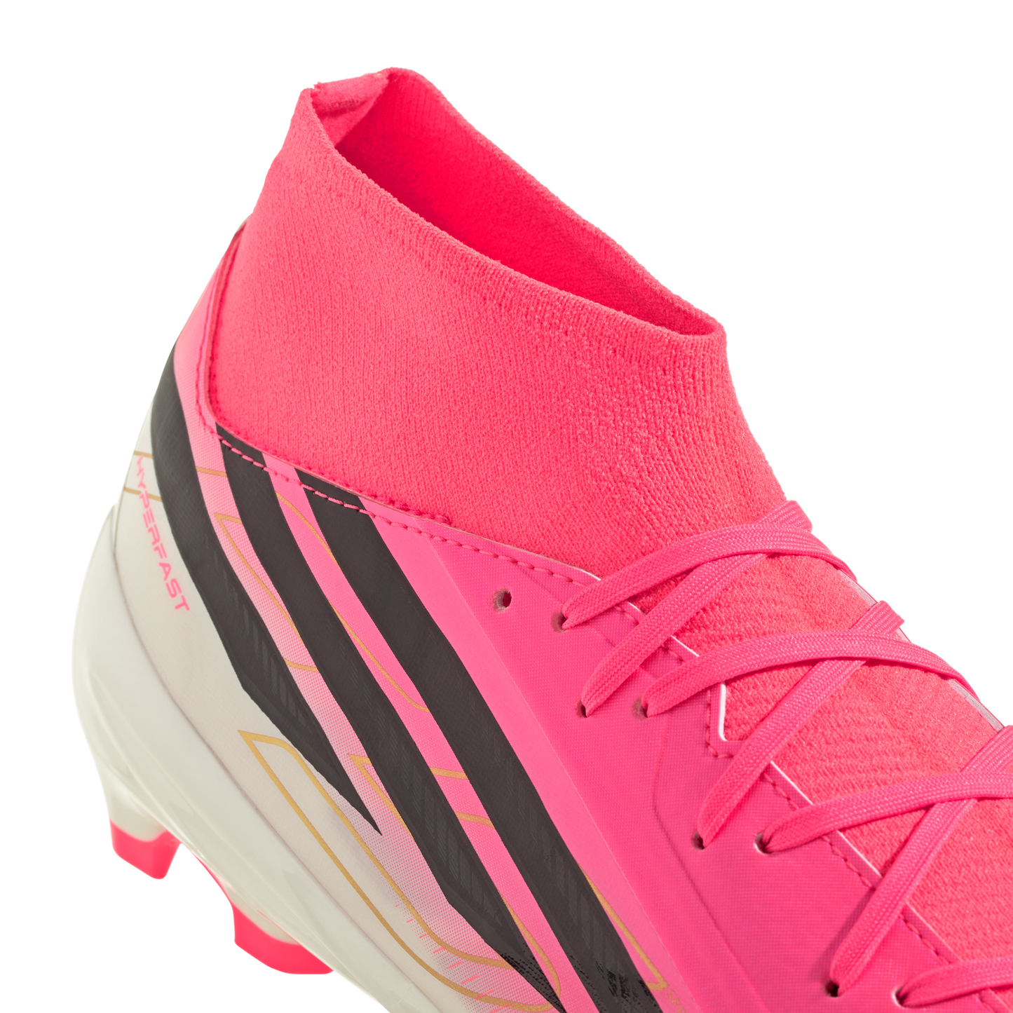 adidas F50 League Mid-Cut Firm/Multi-Ground Cleats | Solar Turbo / Core Black / Gold Metallic | Men's