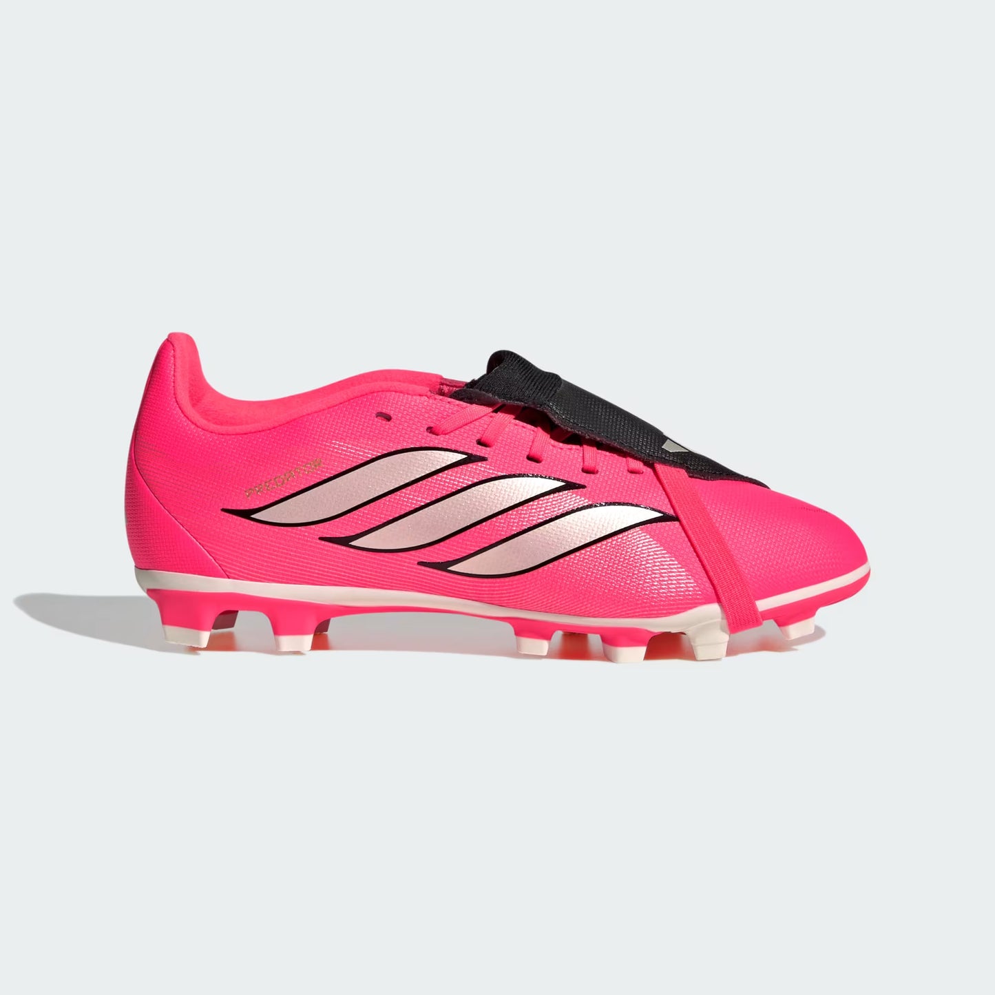 adidas Predator Club Fold-Over Tongue Firm Ground Soccer Cleats | Solar Turbo / Core Black / White | Kid's
