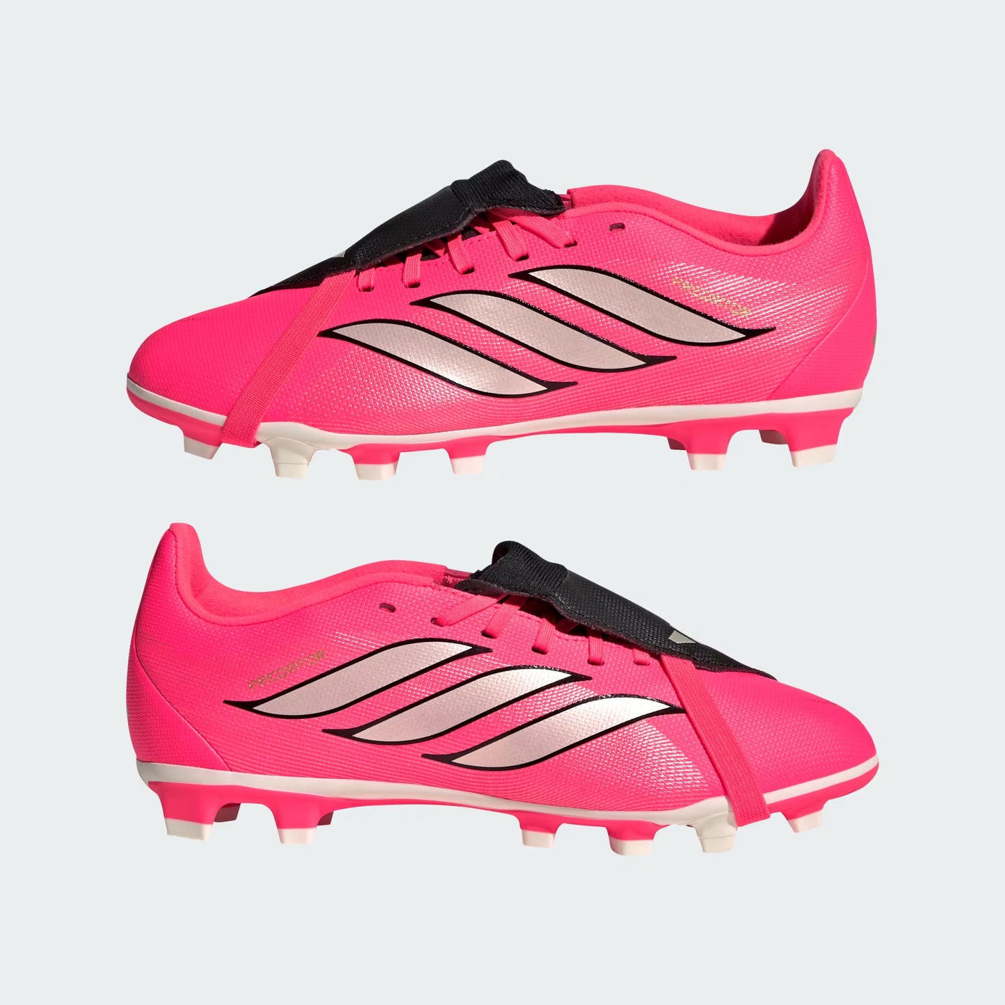 adidas Predator Club Fold-Over Tongue Firm Ground Soccer Cleats | Solar Turbo / Core Black / White | Kid's