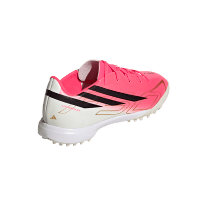 adidas F50 Hyperfast League Turf Soccer Shoes | Solar Turbo / Core Black / Gold Metallic | Kid's