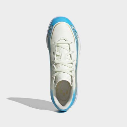 F50 MESSI CLUB Indoor Soccer Shoes Kids | Ivory / Ice Blue | Kid's