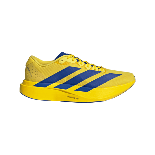 adidas Adizero Evo SL Running Shoes | Yellow / Royal Blue / Iron Metallic | Men's