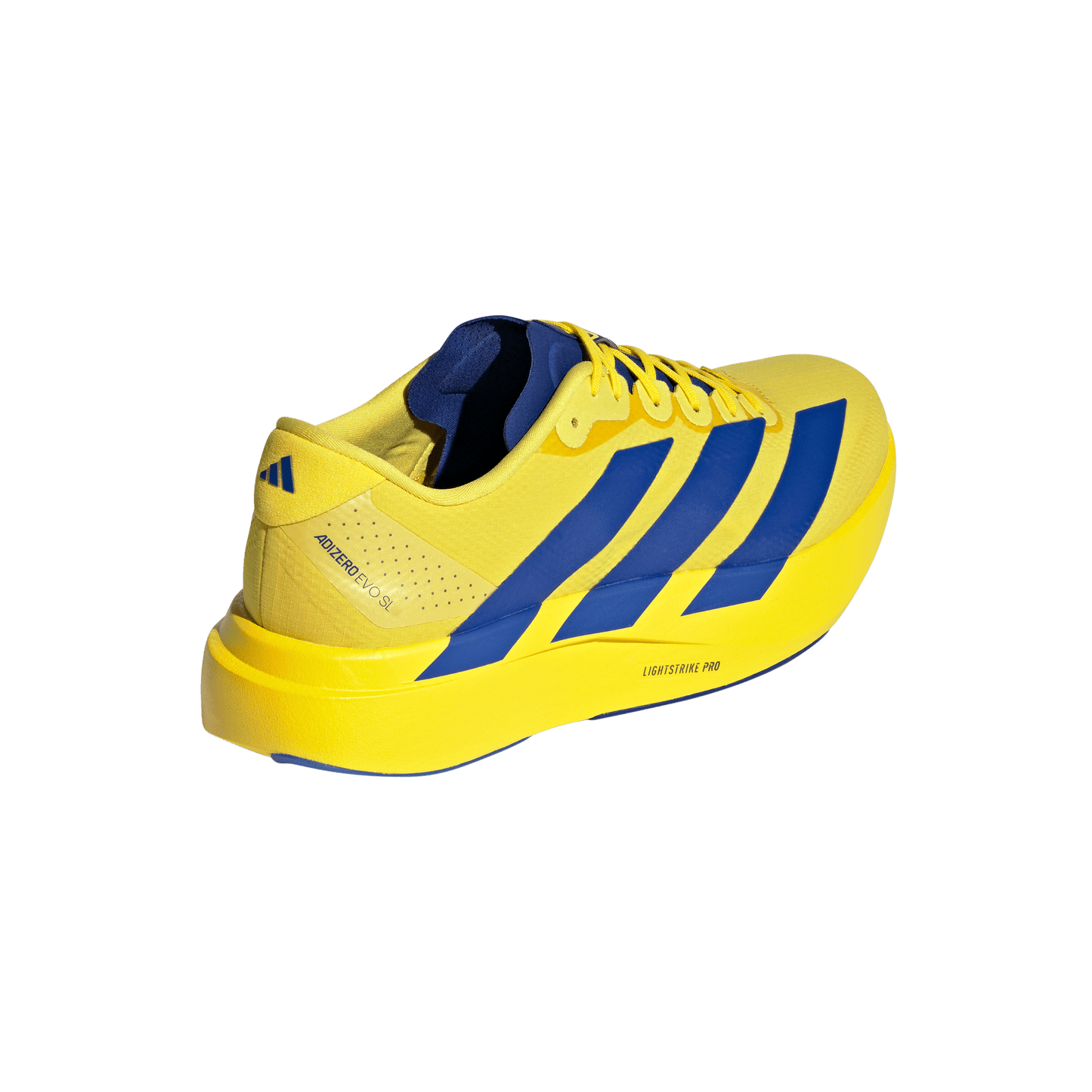 adidas Adizero Evo SL Running Shoes | Yellow / Royal Blue / Iron Metallic | Men's