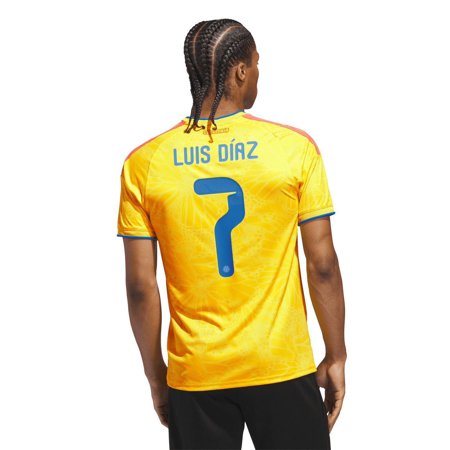 adidas Colombia 26 Diaz Authentic Home Jersey | Yellow | Men's