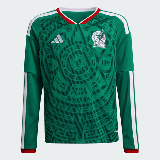 Mexico 26 Home Kids Long Sleeve Jersey | Green | Kid's