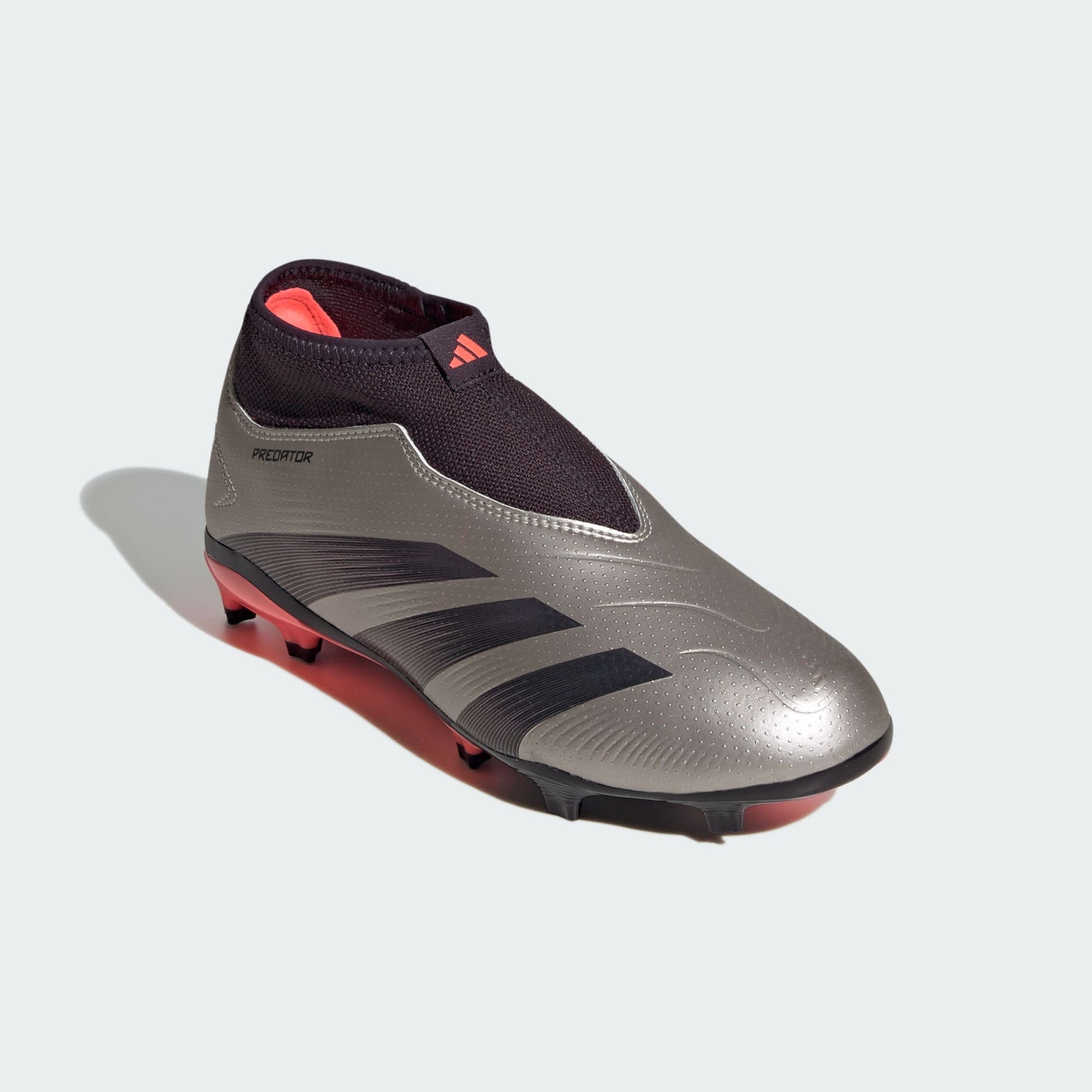 adidas PREDATOR LEAGUE LACELESS Firm Ground Soccer Cleats | Platinum M stripe 3 adidas adidas PREDATOR LEAGUE LACELESS Firm Ground Soccer Cleats | Platinum M stripe 3 adidas