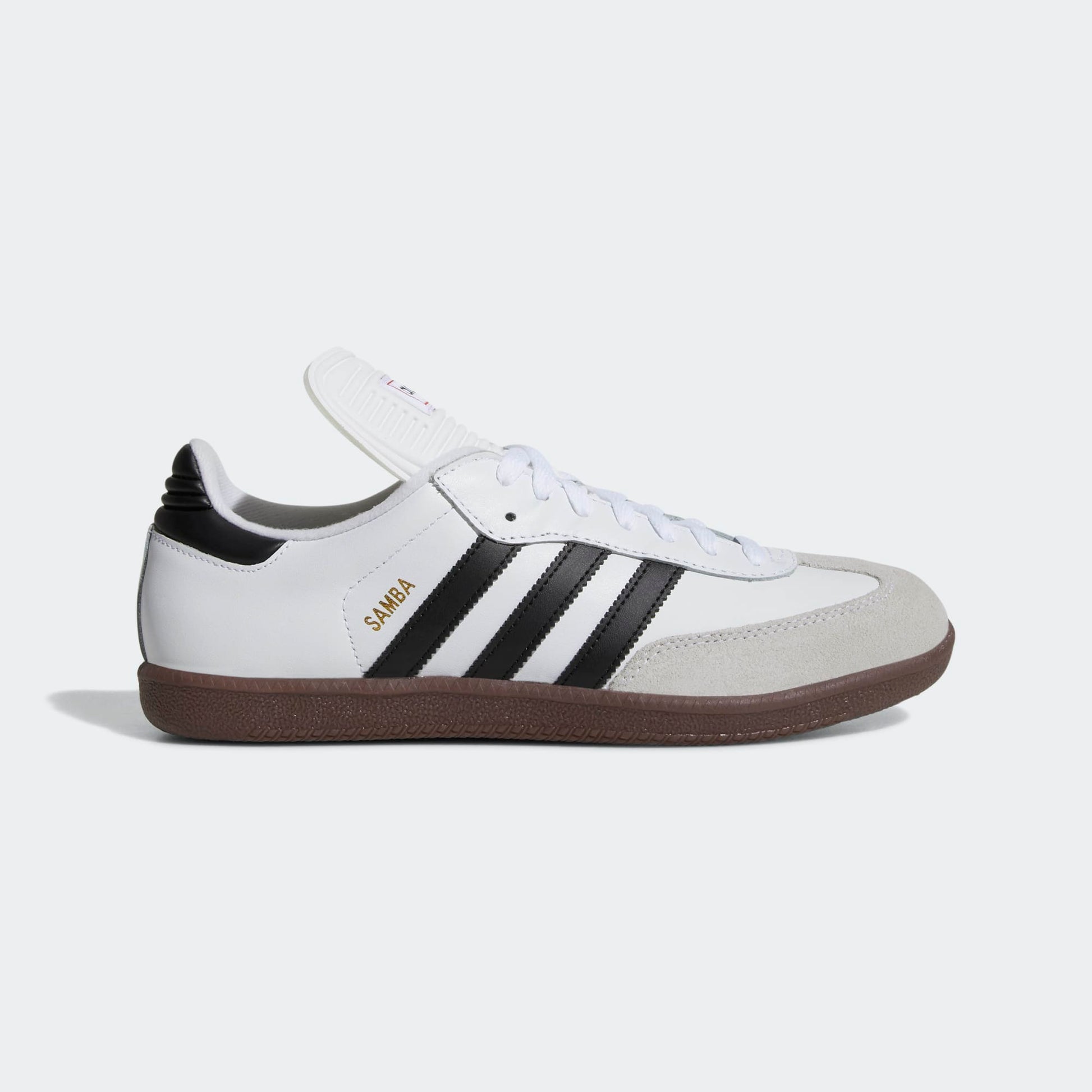 adidas Samba Classic Indoor Soccer Shoes | Cloud White-Black | Men's Retro stripe 3 adidas adidas Samba Classic Indoor Soccer Shoes | Cloud White-Black | Men's Retro stripe 3 adidas