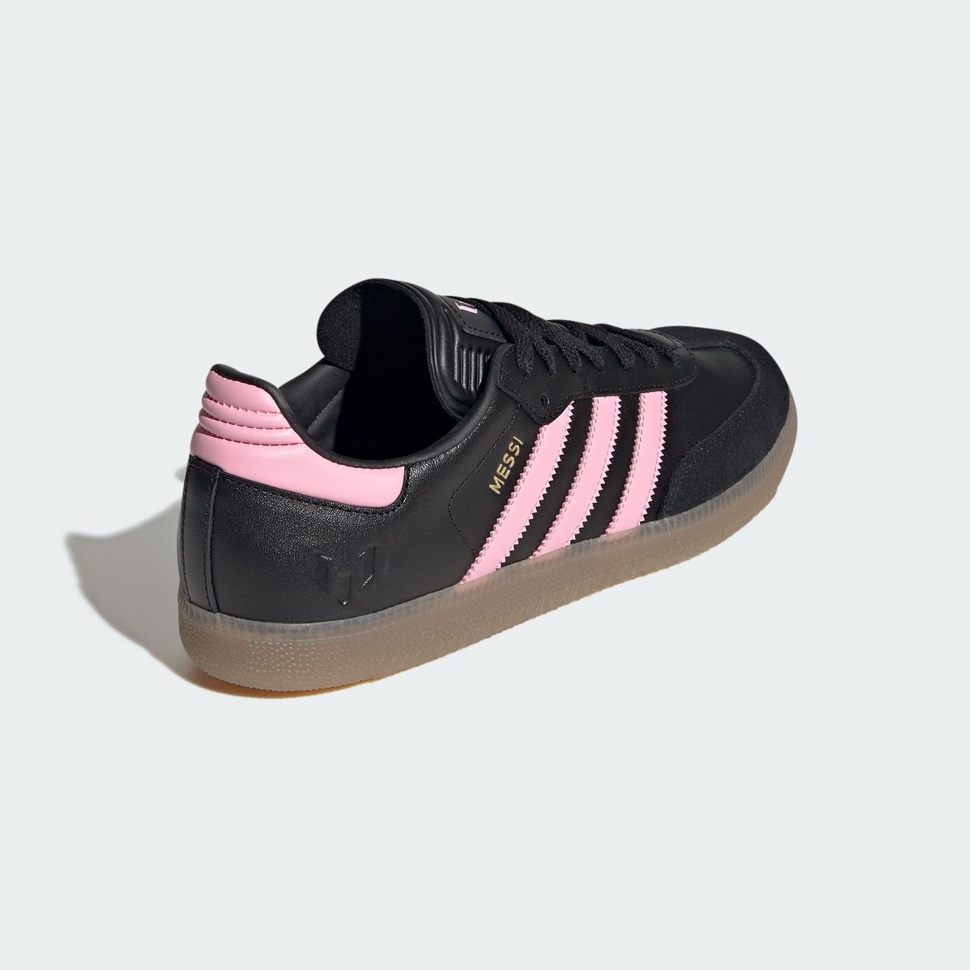 adidas SAMBA MESSI Indoor Soccer Shoes | Core Black-Gold Metallic-Gum stripe 3 adidas adidas SAMBA MESSI Indoor Soccer Shoes | Core Black-Gold Metallic-Gum stripe 3 adidas