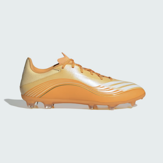 adidas F50 MESSI LEAGUE Firm/Multi-Ground Cleats | Ice Tangerine / Gold Metallic | Men's
