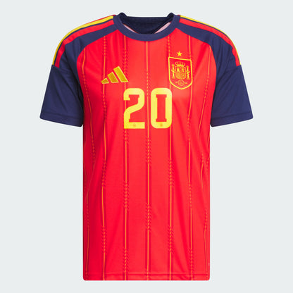 adidas Spain 2026 Pedri Home Jersey | Men's Soccer Jersey | Red