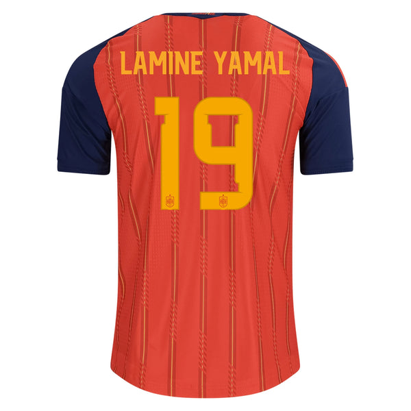 adidas Spain 2026 Lamine Yamal Authentic Home Jersey Men's Soccer Jersey | Red
