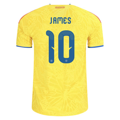 adidas Colombia 26 James Authentic Home Jersey | Yellow | Men's