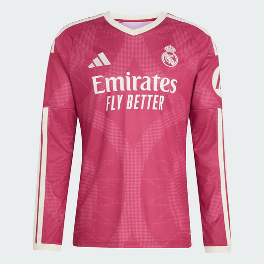 Real Madrid 26/27 Third Jersey Long Sleeve |  Wild Pink | Men's
