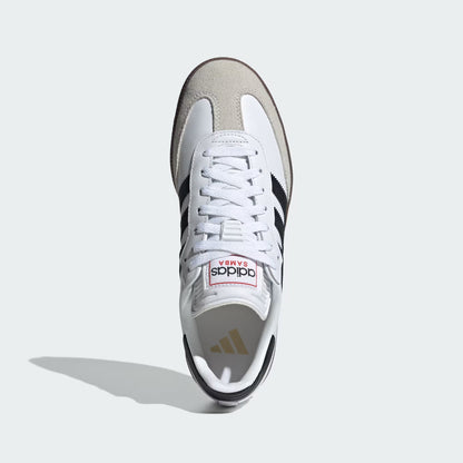 adidas SAMBA Indoor Soccer Shoes | Cloud White / Core Black / Vivid Red | Men's