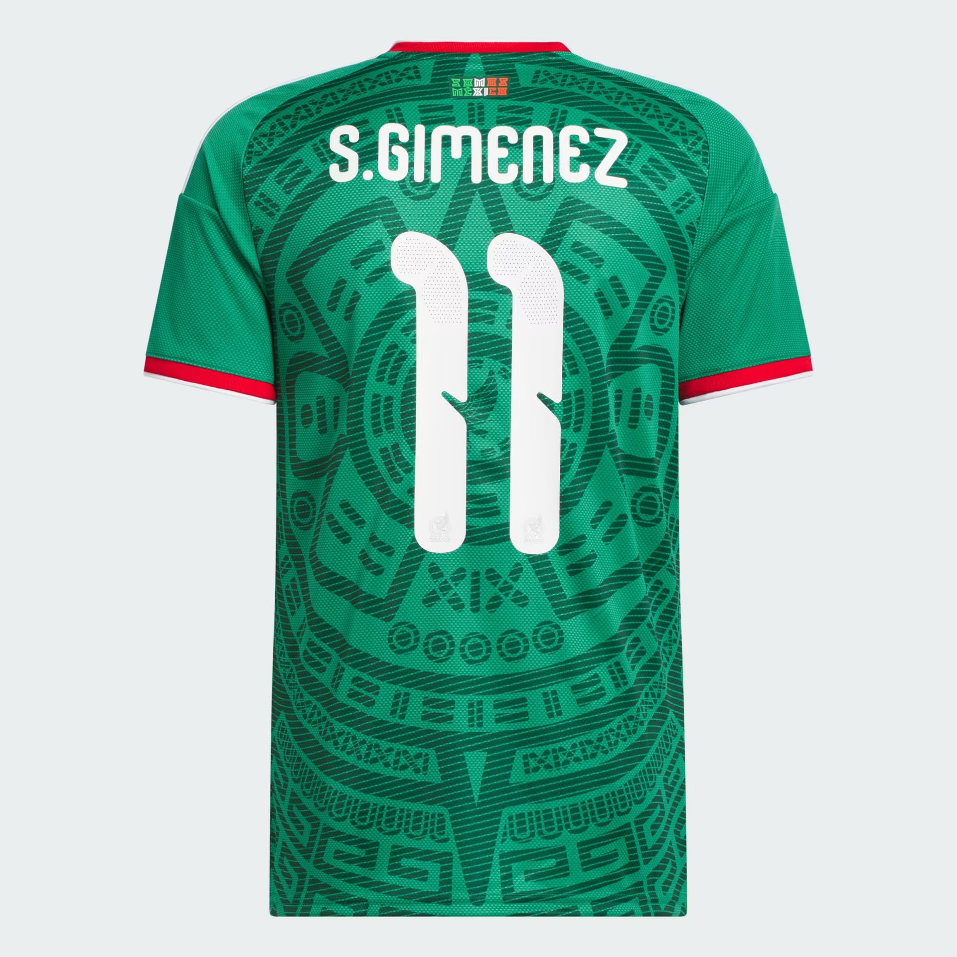 adidas Mexico 26 Santi Gimenez Home Jersey - Men's | Bold Green El