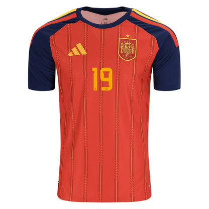 adidas Spain 26 Lamine Yamal Authentic Home Jersey | Vivid Red | Men's