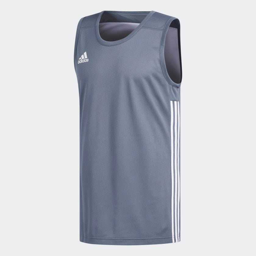 adidas SPEED Reversible Basketball Jersey | Onix-White | Men's stripe 3 adidas