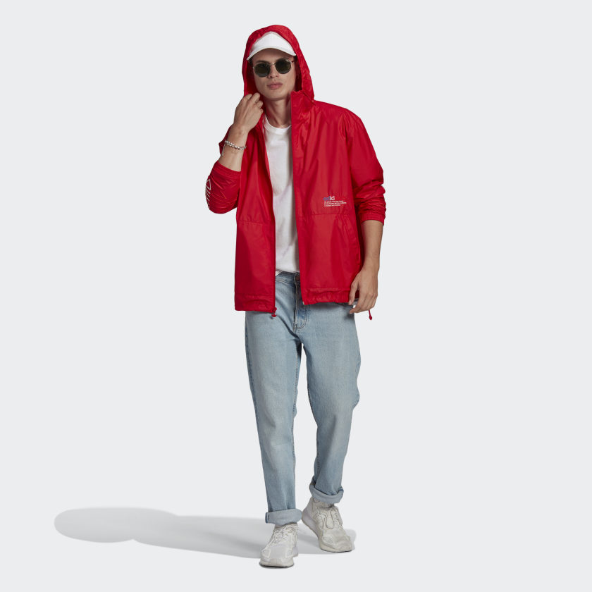 adidas Originals ADICOLOR FTO Windbreaker | Red | Men's