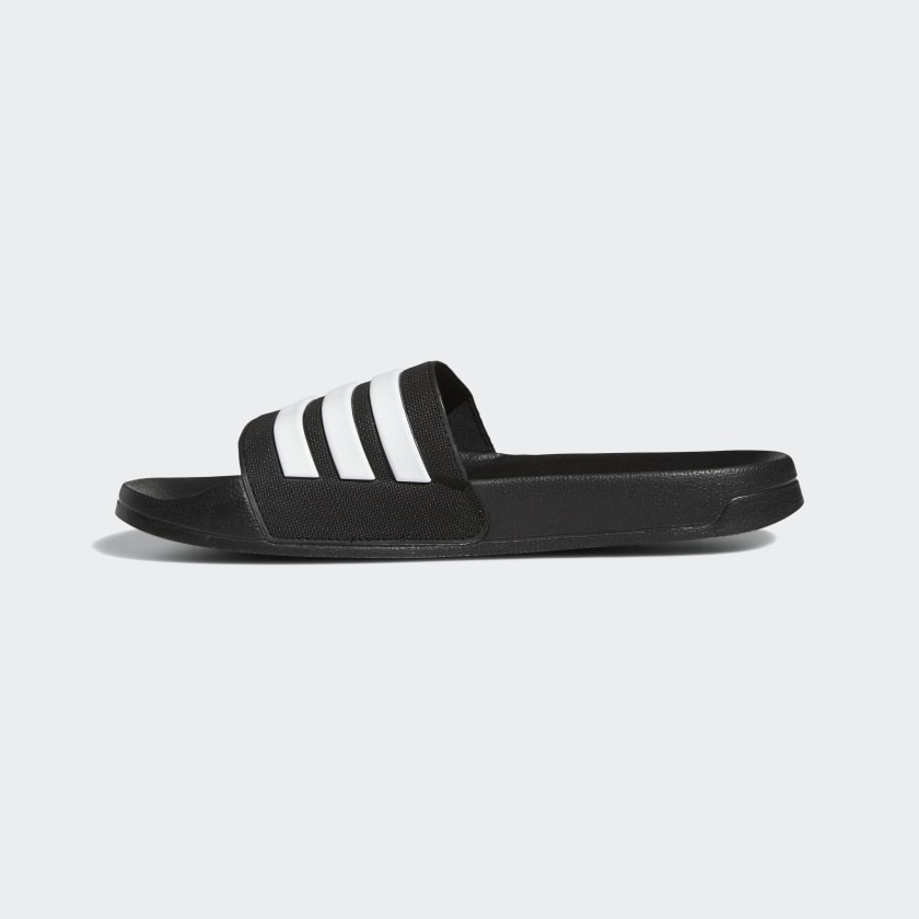 adidas ADILETTE SHOWER Rubber Slides Core Black | stripe 3 adidas