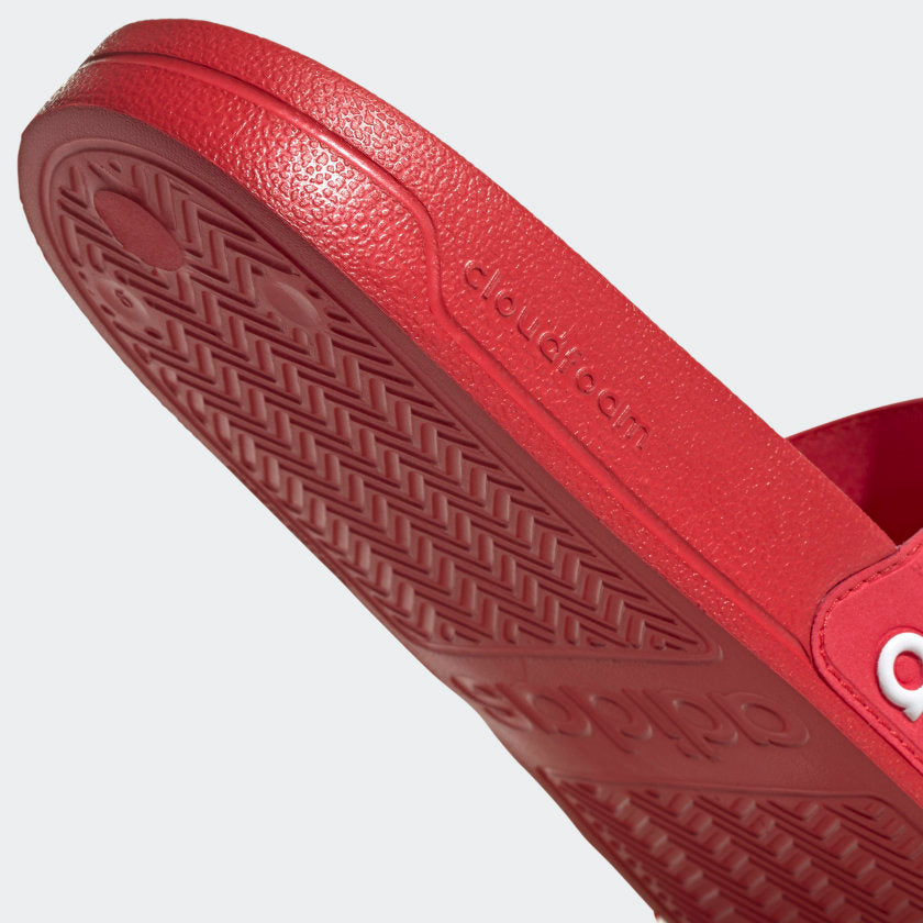 adidas ADILETTE SHOWER Rubber Slides | Red-White | Men's
