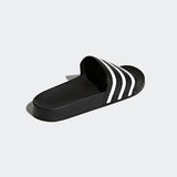 adidas ADILETTE Rubber Slides | Black-White | Men's