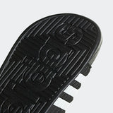 adidas ADISSAGE Adjustable Rubber Slides | Black-White | Men's