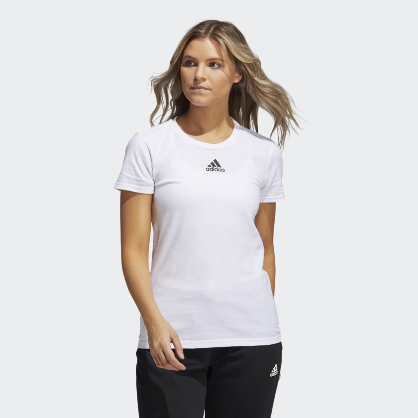 Afkorting Planeet Lucht adidas AMPLIFIER T-Shirt | White | Women's | stripe 3 adidas