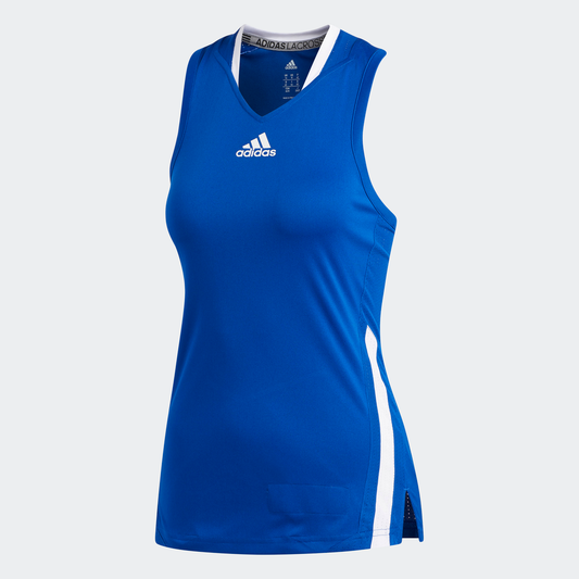 adidas BLUE CHIP RACERBACK Sleeveless Lacrosse Jersey | Royal Blue | Women's