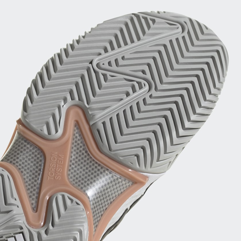 adidas BARRICADE Tennis Shoes | Grey-Blush | Women's