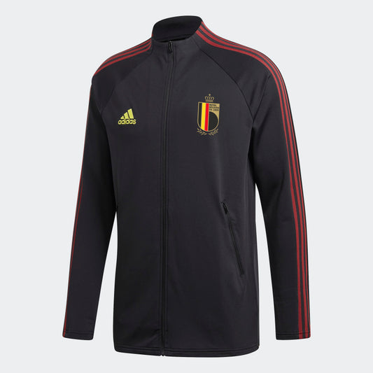 adidas BELGIUM ANTHEM Soccer Track Jacket | Black-Red | Men's