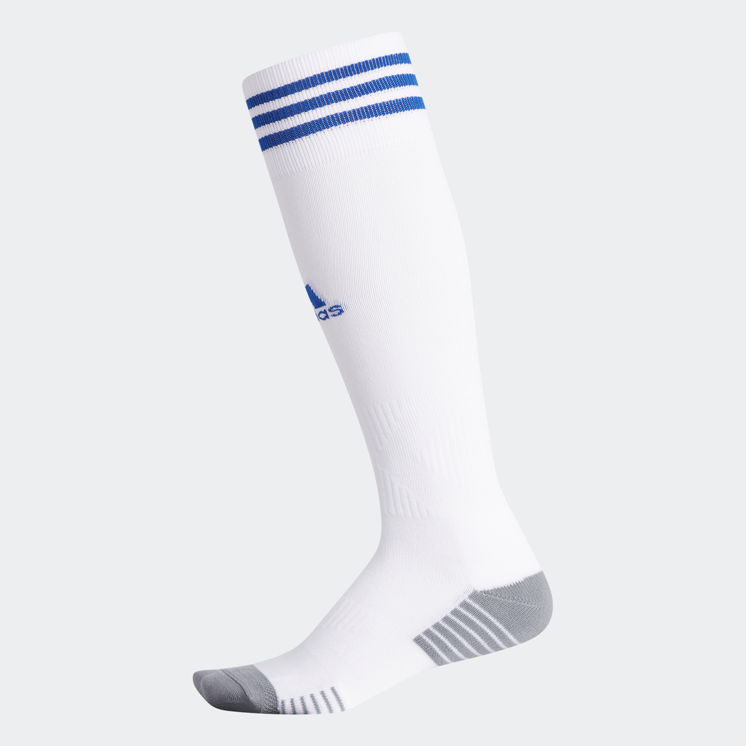 adidas COPA ZONE IV Soccer Socks | White-Royal | Unisex