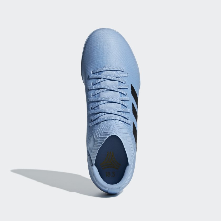 adidas Jr. NEMEZIZ MESSI TANGO 18.3 Artificial Turf Soccer Shoes | Sky Blue | Unisex