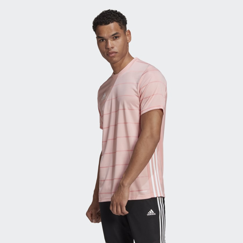 adidas CAMPEON 21 Soccer Jersey | Glow Pink | Men's