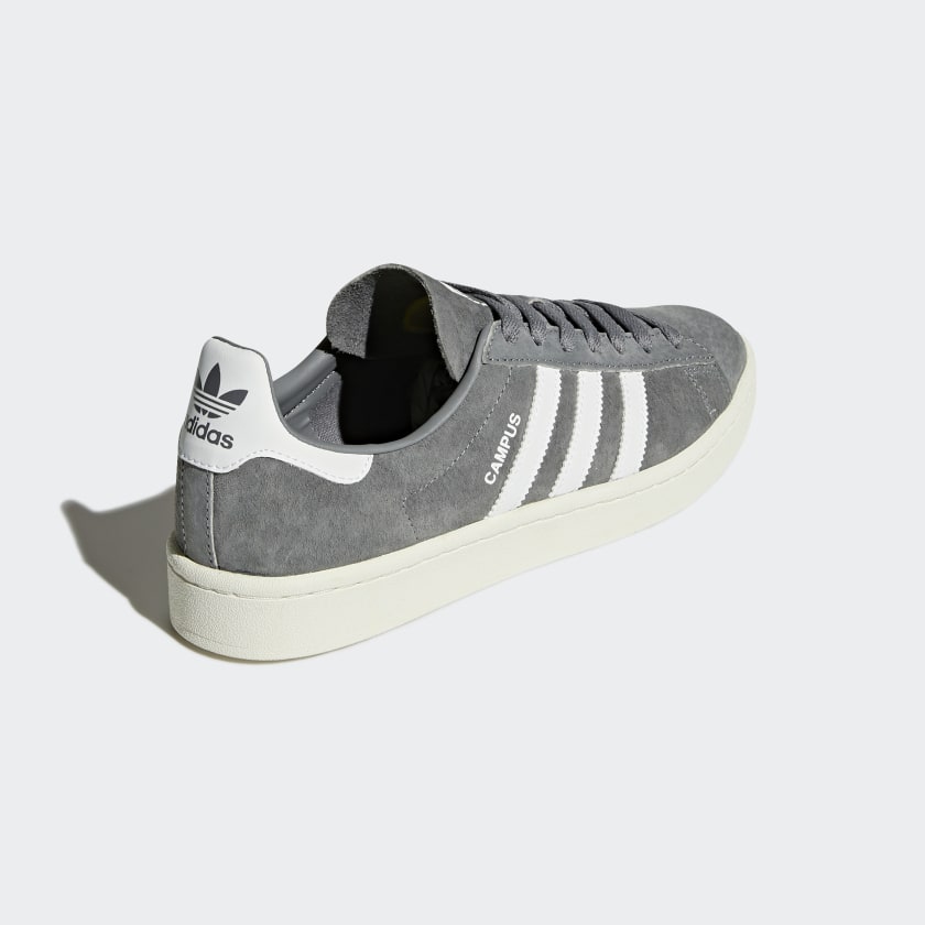 CAMPUS Suede Shoes | Grey-White | Men's – stripe 3