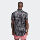 adidas Club Graph Polo Shirt |Black-Grey|  Men's